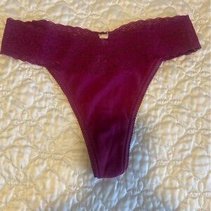 Gapbody Lace Trim Panties - Purple. Size XL
